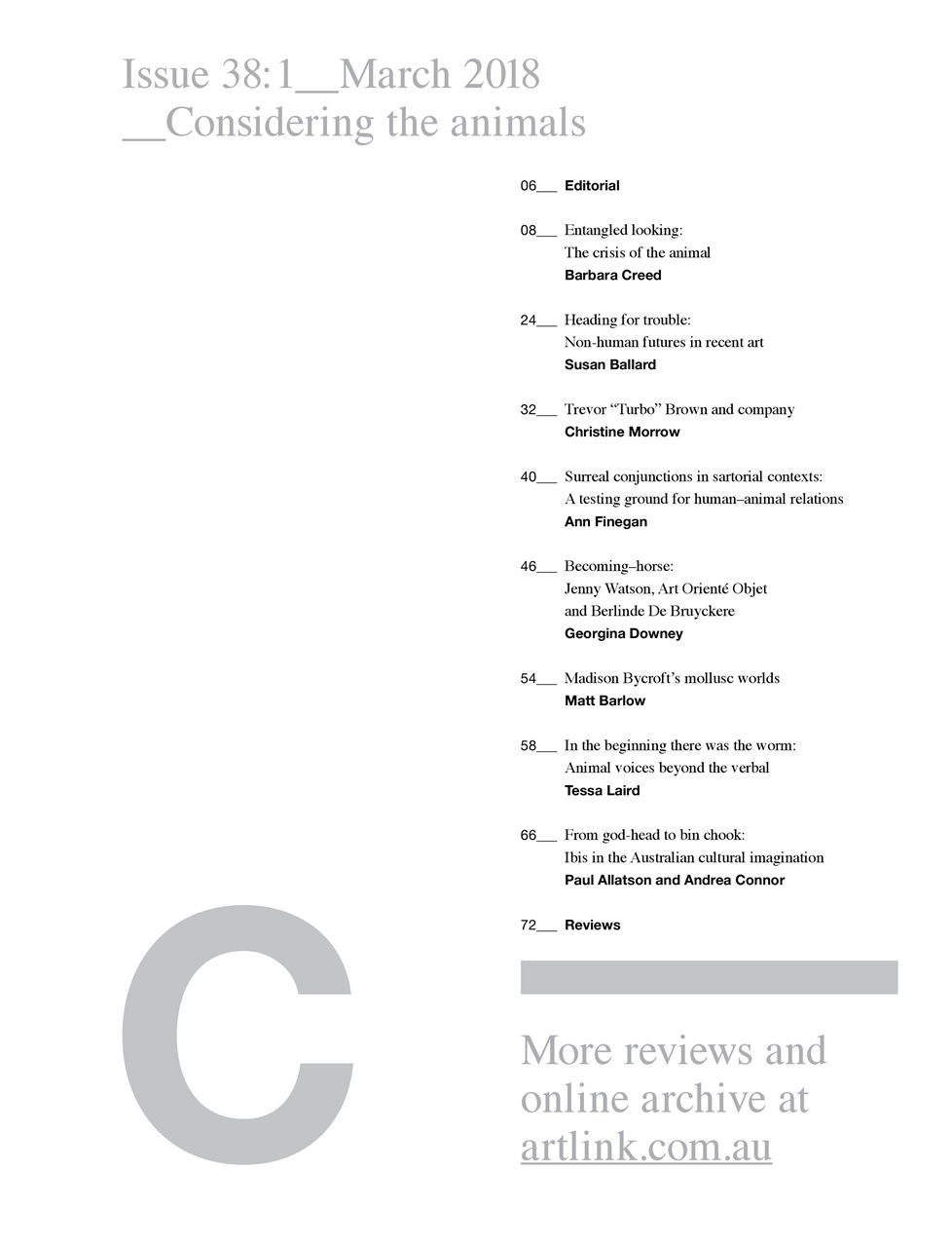 Artlink Magazine Preview Pages