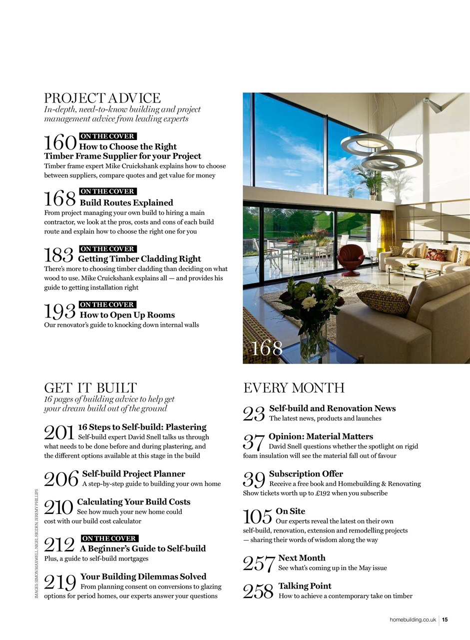 Homebuilding & Renovating Magazine Preview Pages