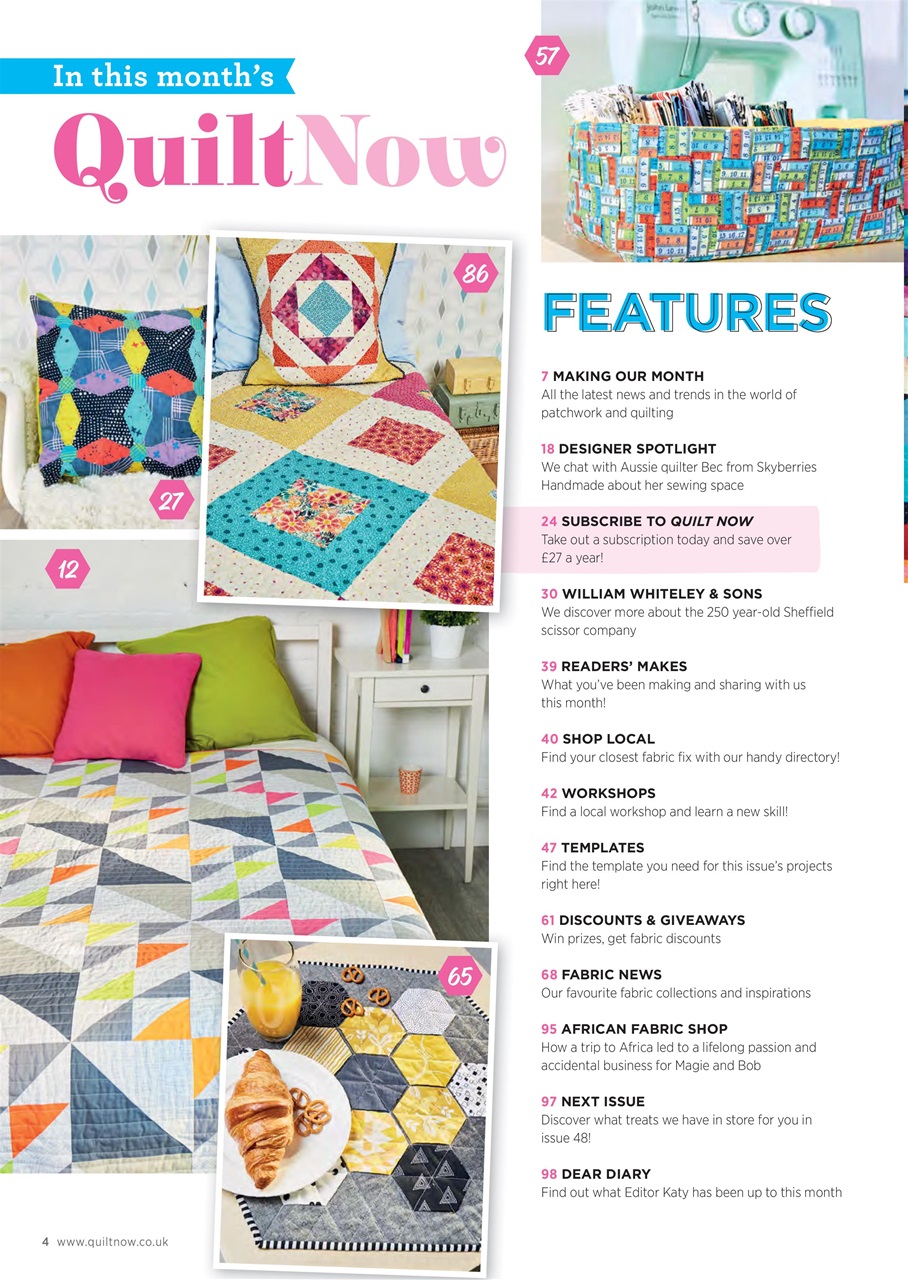 Quilt Now Preview Pages