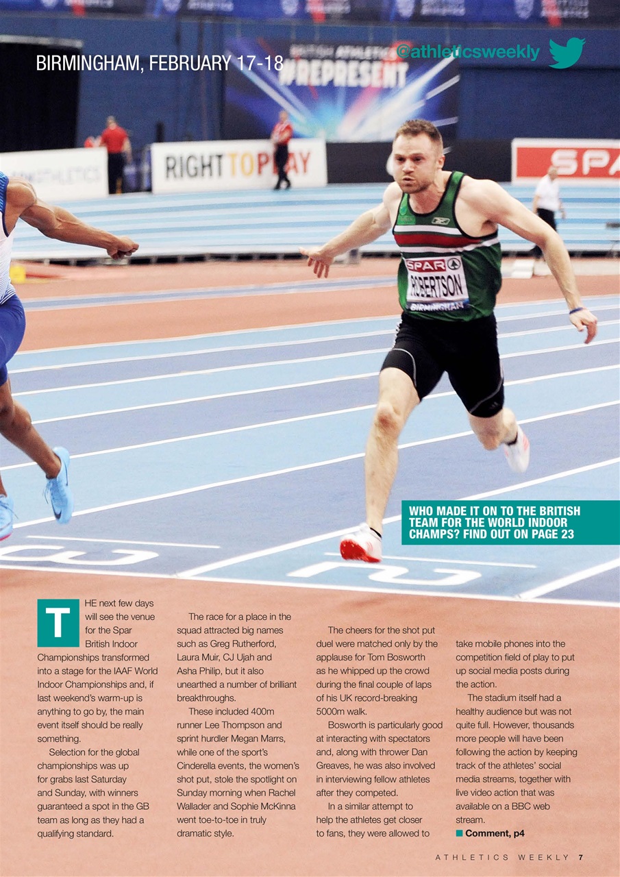 AW – Athletics Weekly Magazine Preview Pages