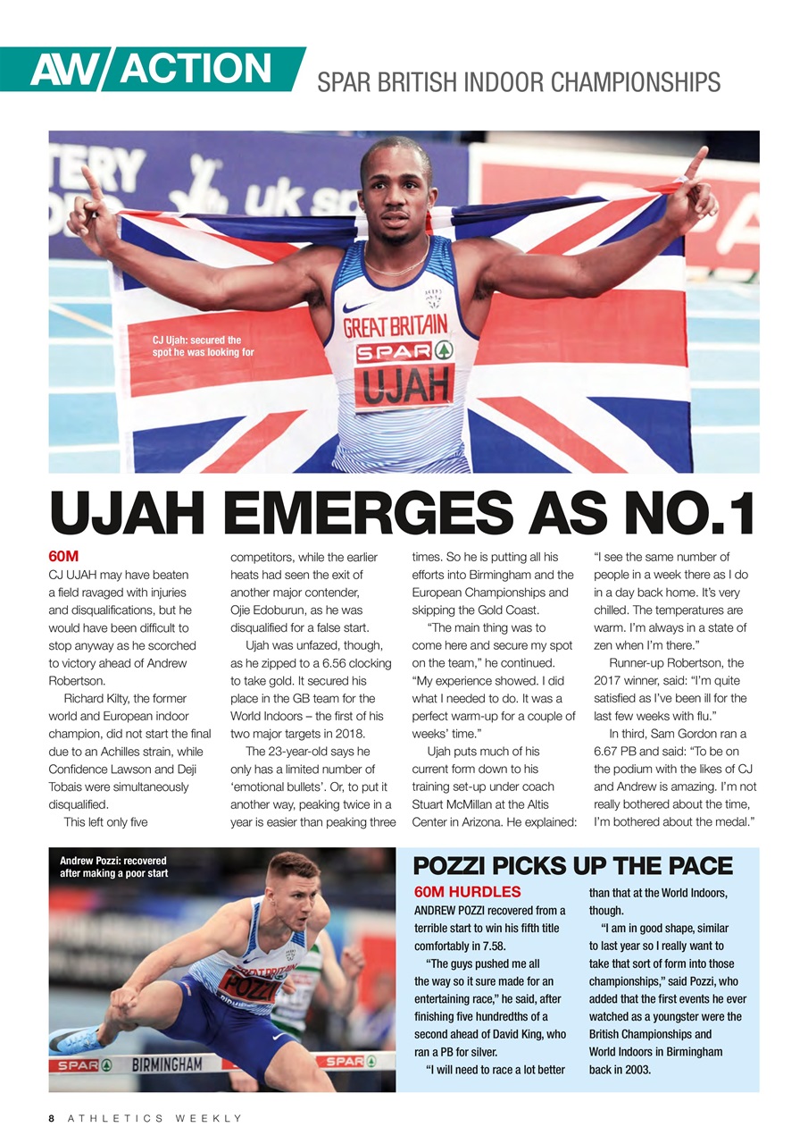 AW – Athletics Weekly Magazine Preview Pages