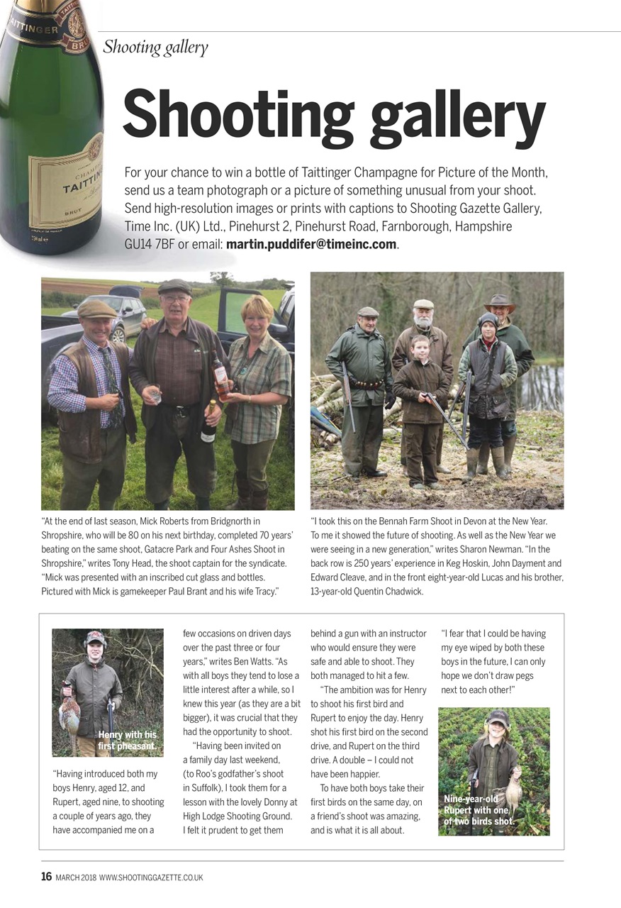 Shooting Gazette Preview Pages