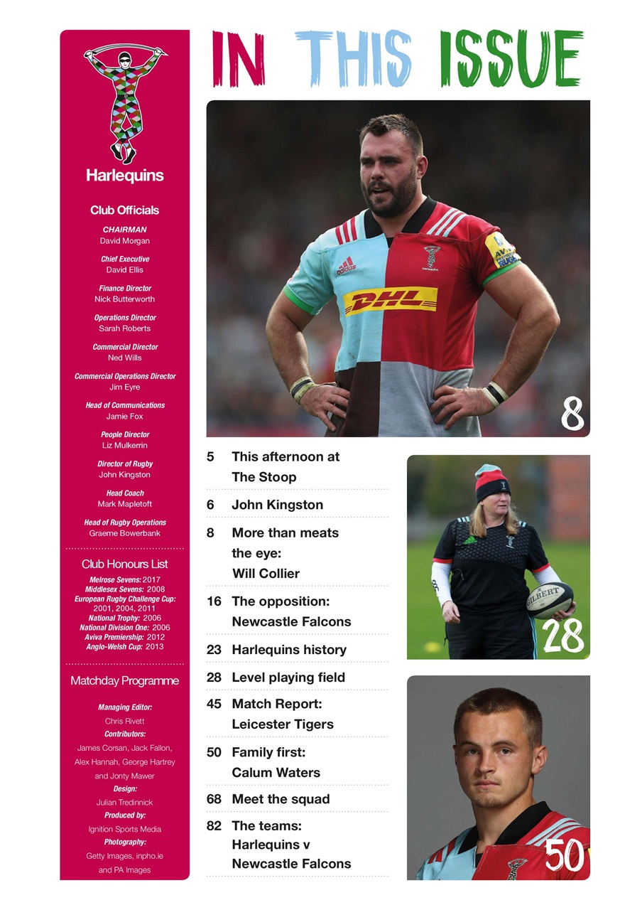 Harlequins Preview Pages