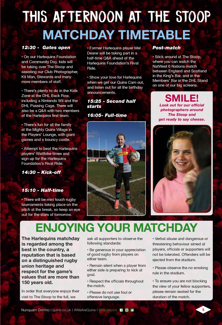 Harlequins Preview Pages