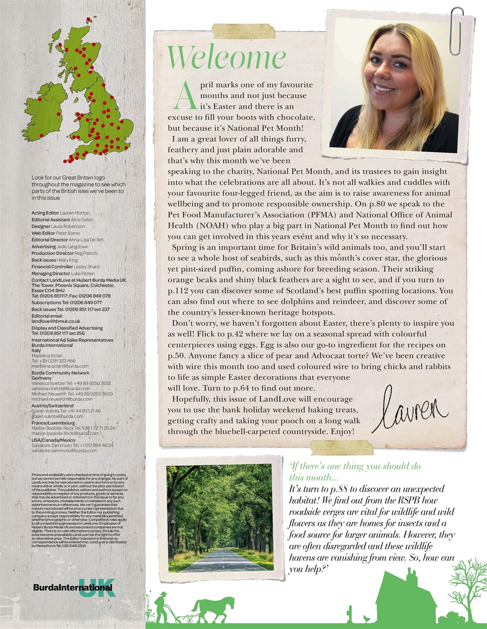 LandLove Magazine Preview Pages