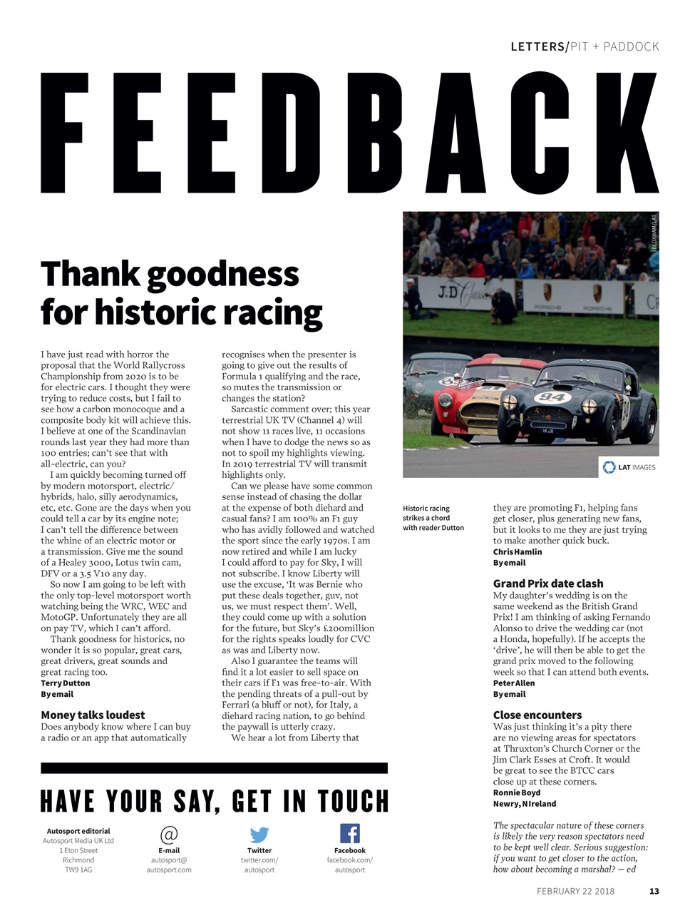 Autosport Preview Pages