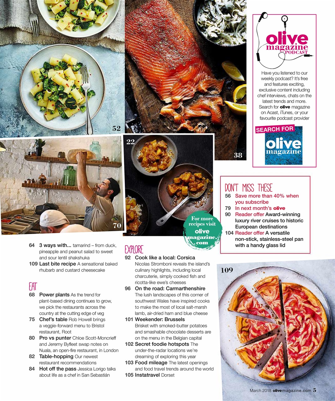 Olive Magazine Preview Pages