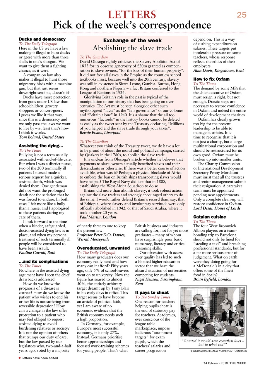 The Week Preview Pages