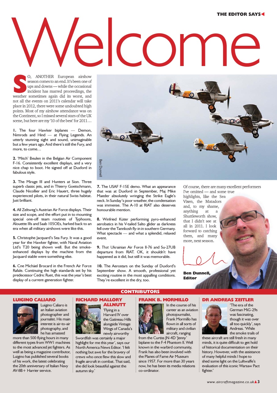 Classic Aircraft Preview Pages