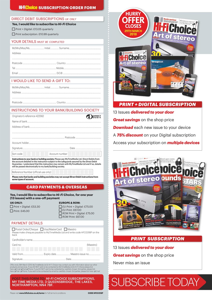 Hi-Fi Choice Preview Pages