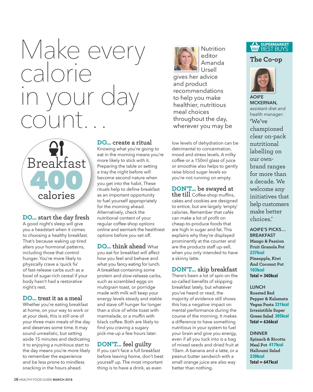 Healthy Food Guide Preview Pages