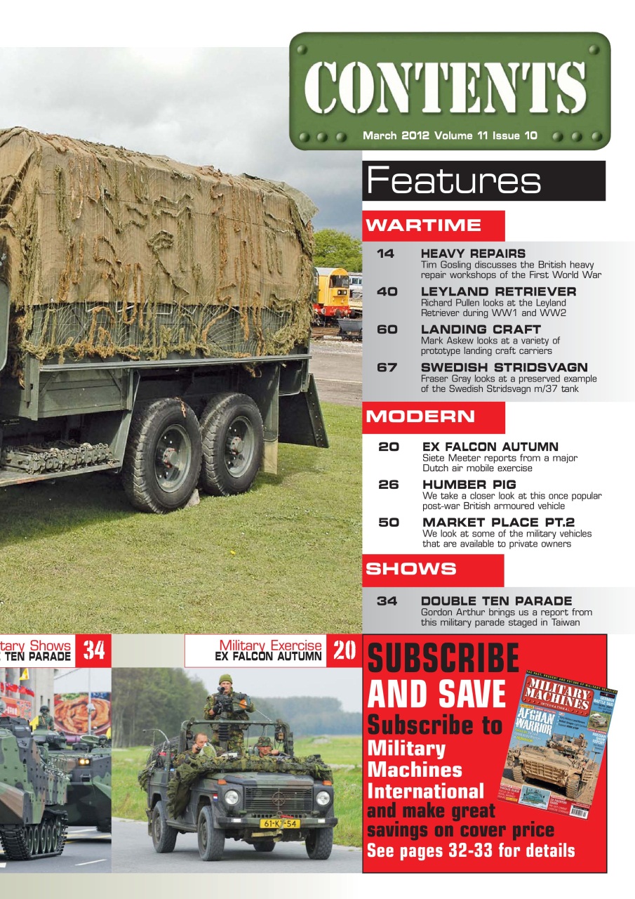 Military Machines International Preview Pages