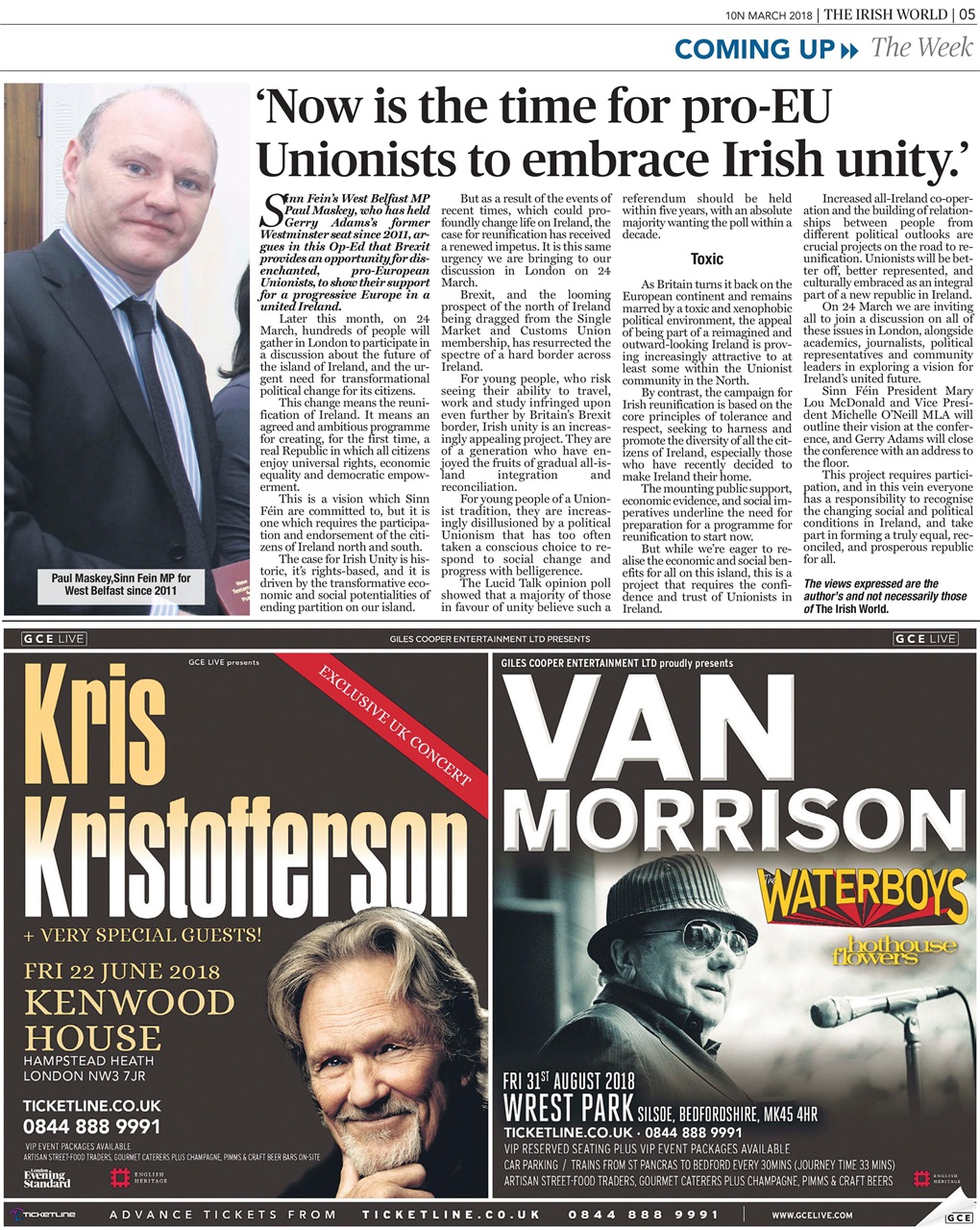 Irish World Preview Pages