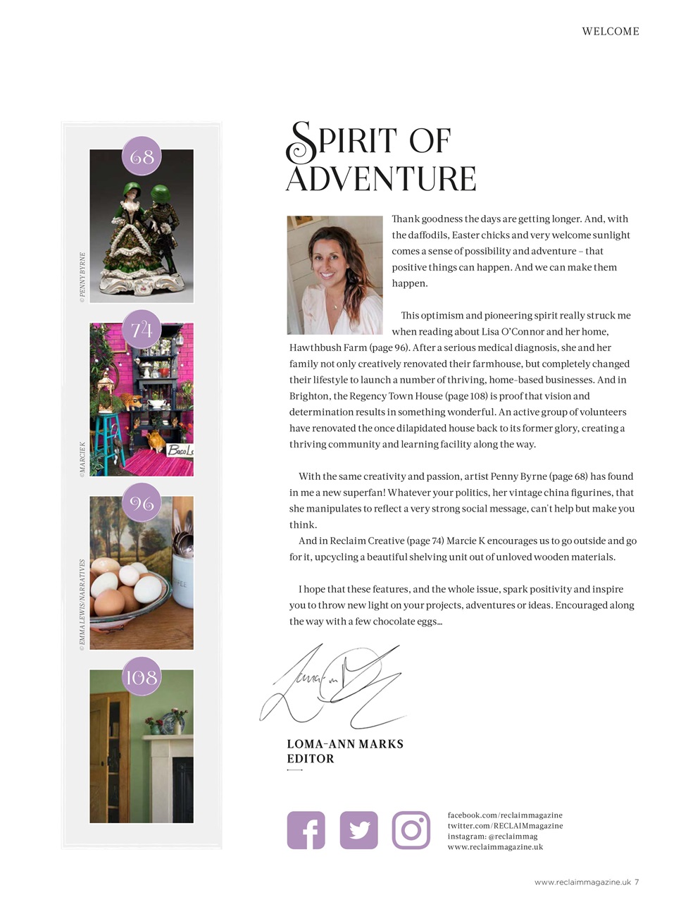 Reclaim Preview Pages