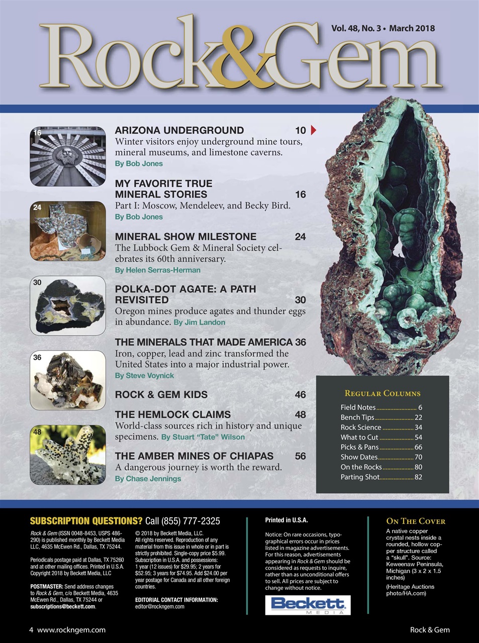 Rock&Gem Magazine Preview Pages