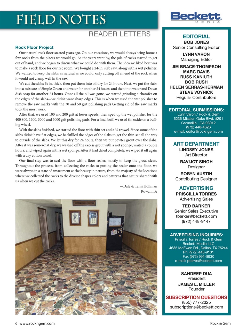 Rock&Gem Magazine Preview Pages