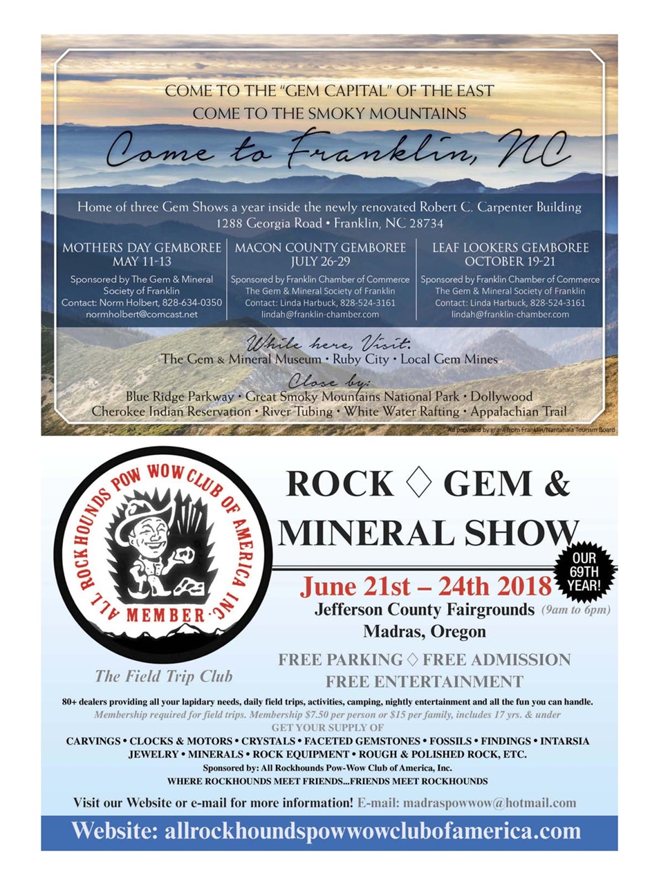 Rock&Gem Magazine Preview Pages