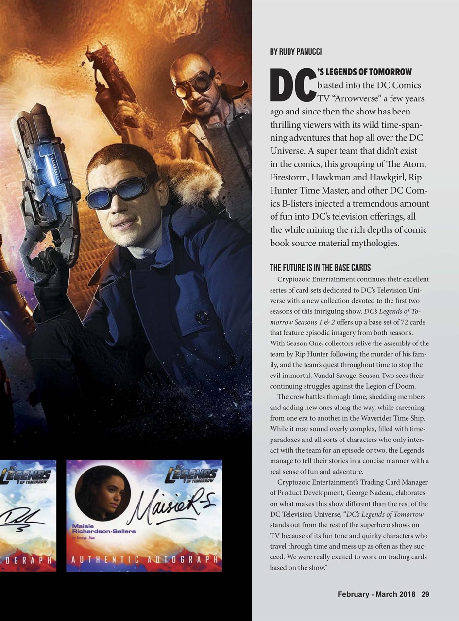 Non-Sport Update Magazine Preview Pages