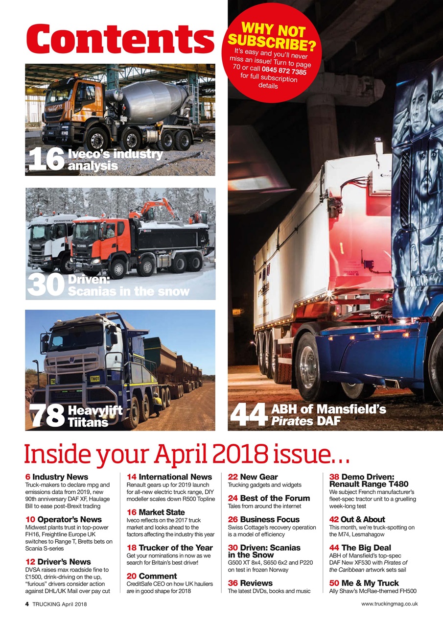 Trucking Magazine Preview Pages