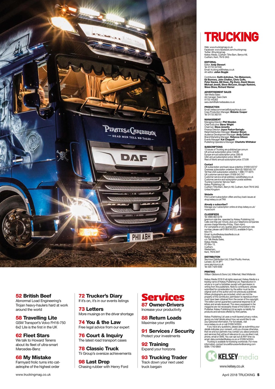 Trucking Magazine Preview Pages
