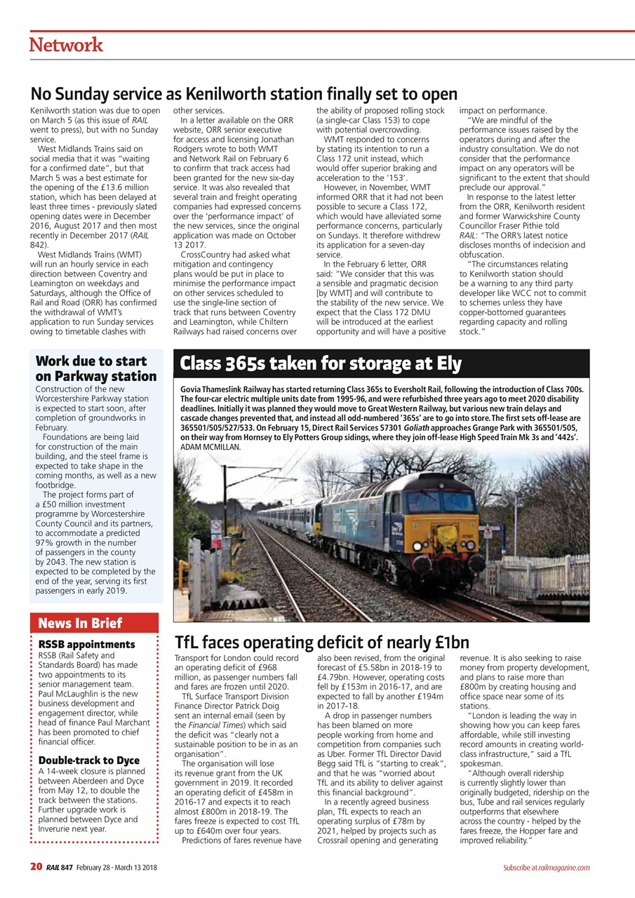 Rail Preview Pages