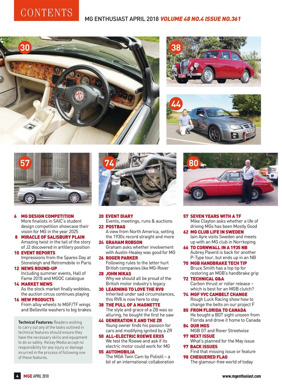 MG Enthusiast Preview Pages