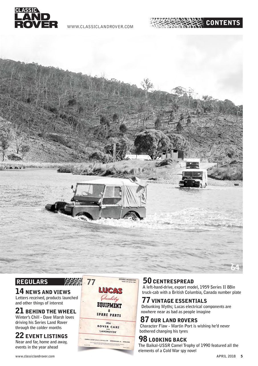 Classic Land Rover Magazine Preview Pages