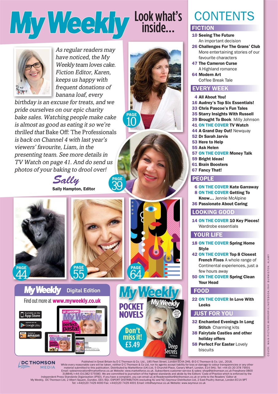 My Weekly Preview Pages