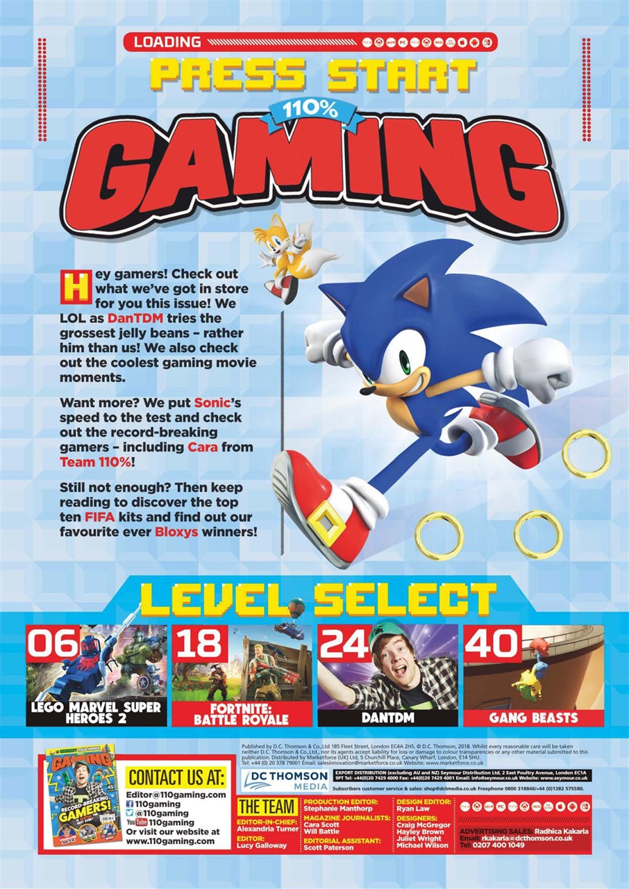 110% Gaming Preview Pages