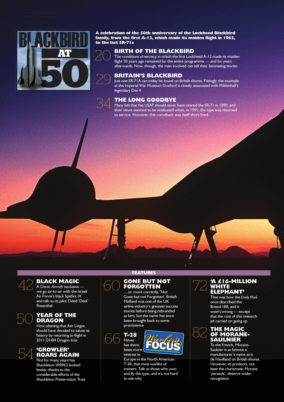 Classic Aircraft Preview Pages