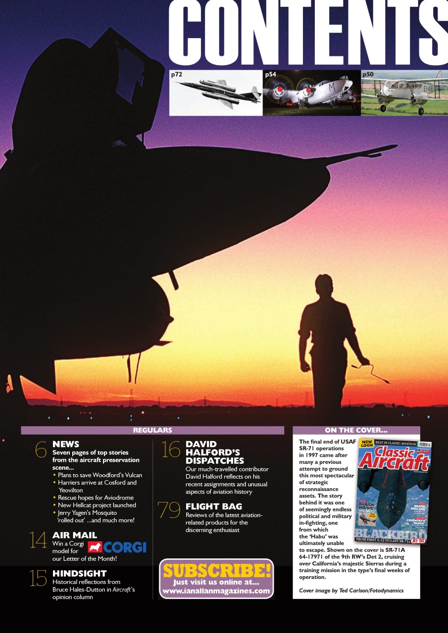 Classic Aircraft Preview Pages