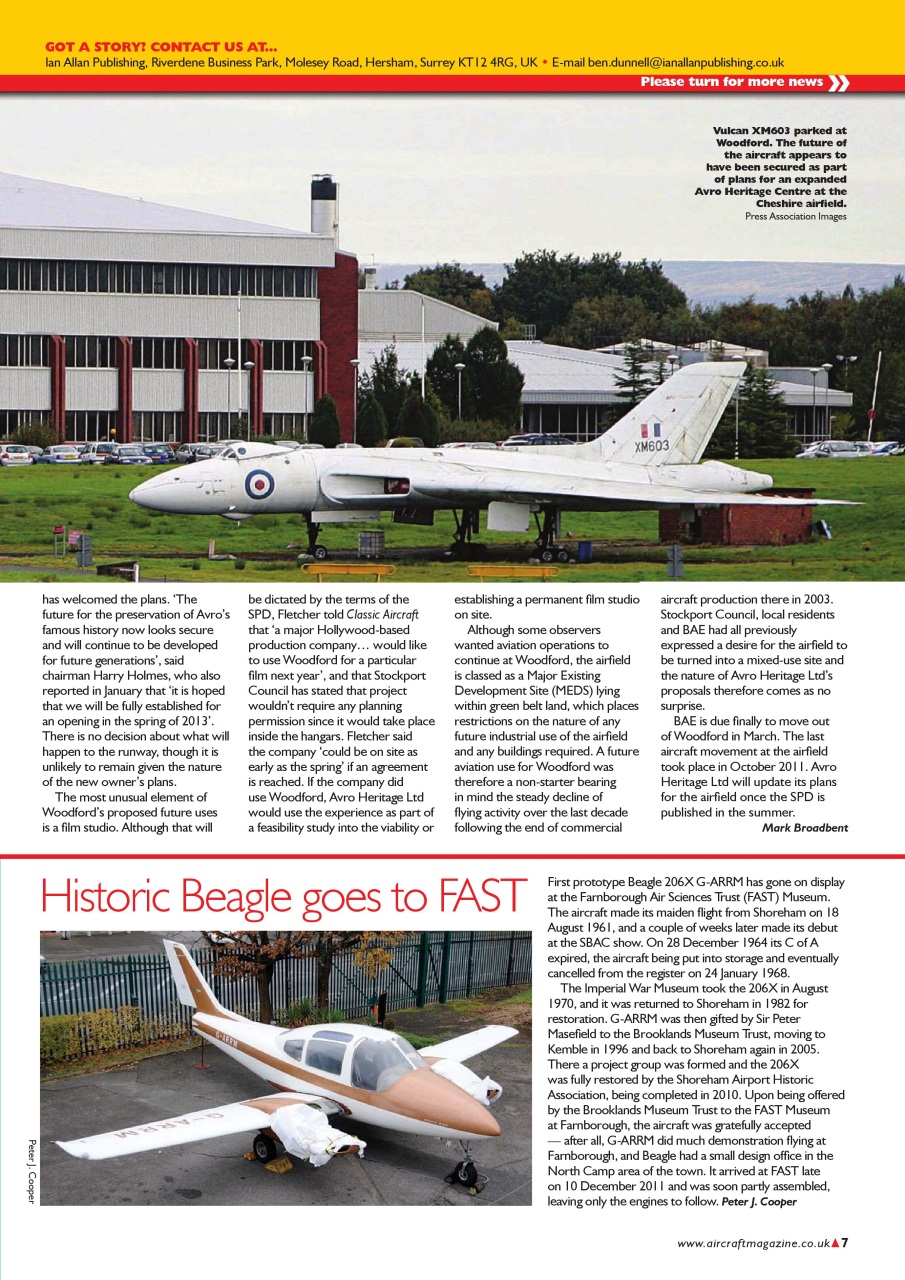 Classic Aircraft Preview Pages