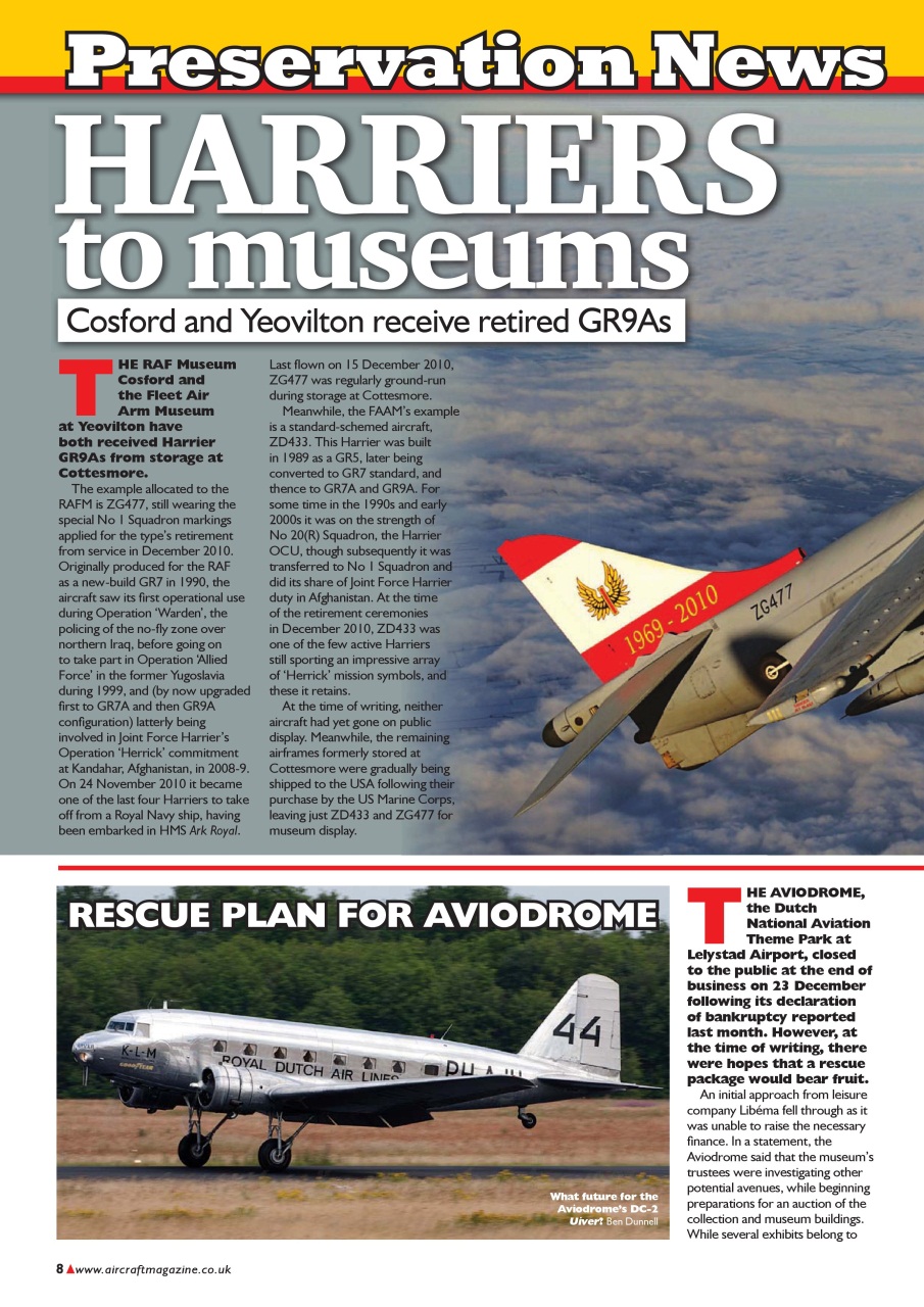 Classic Aircraft Preview Pages