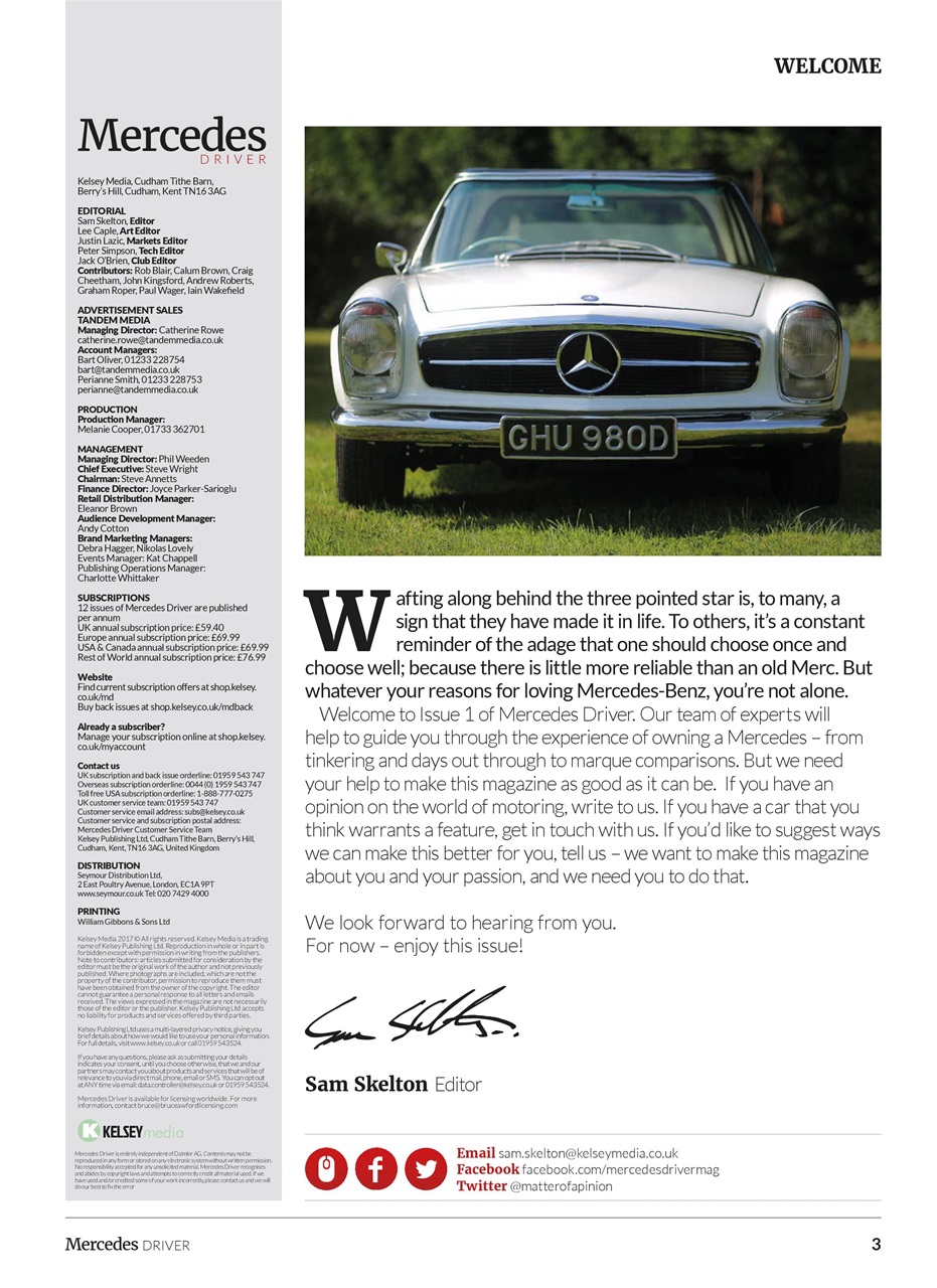 Mercedes Driver Magazine Preview Pages