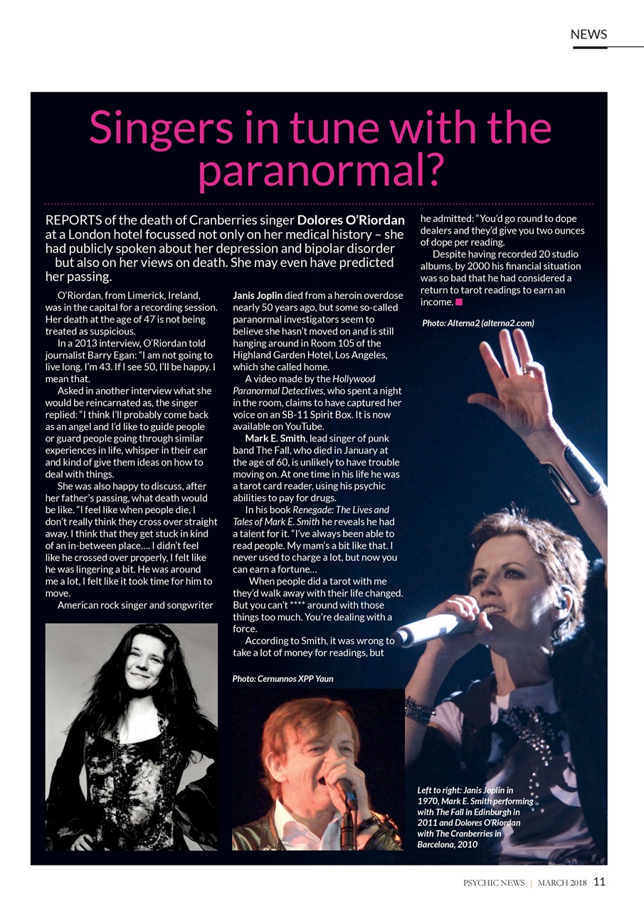 Psychic News Preview Pages