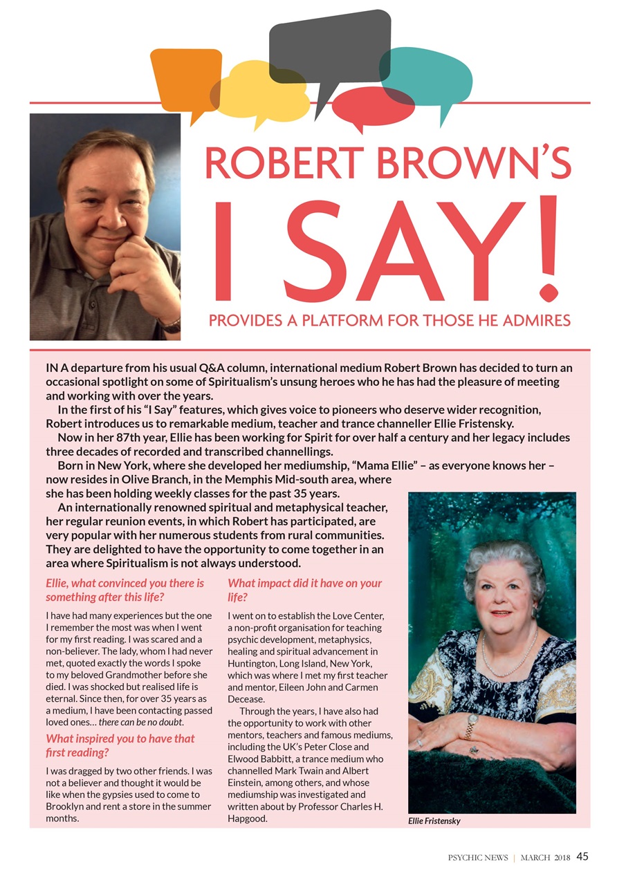 Psychic News Preview Pages