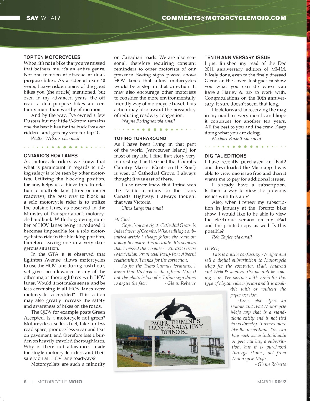 Motorcycle Mojo Preview Pages