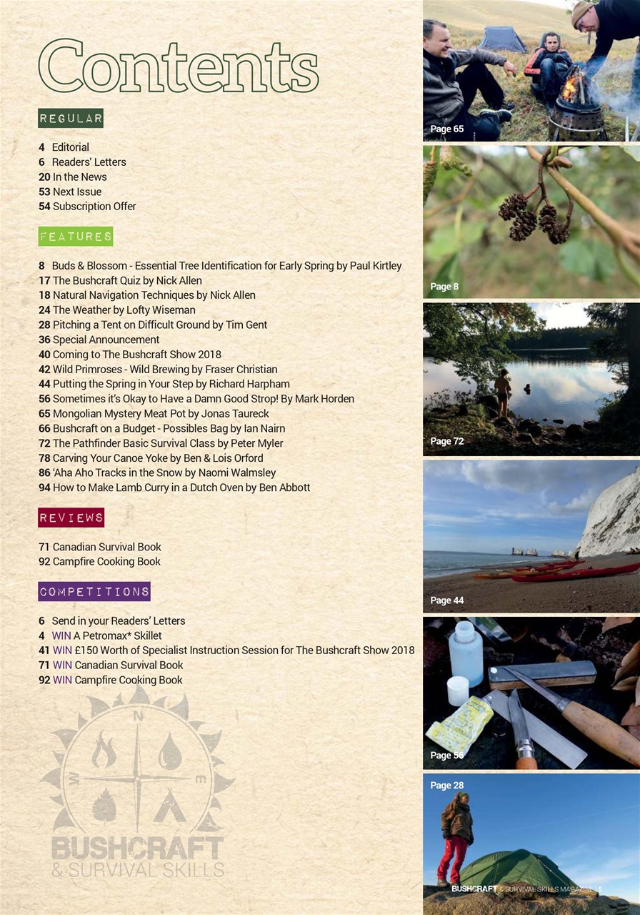 Bushcraft & Survival Skills Magazine Preview Pages