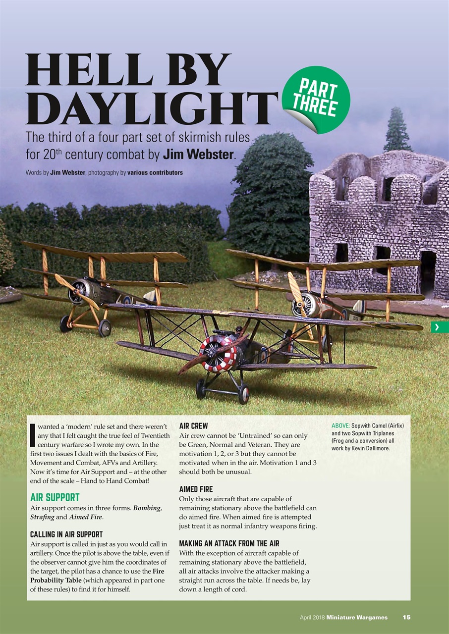 Miniature Wargames Preview Pages