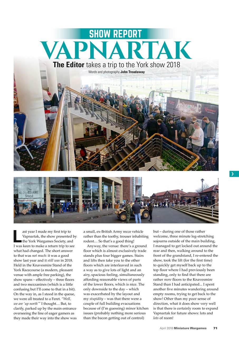 Miniature Wargames Preview Pages