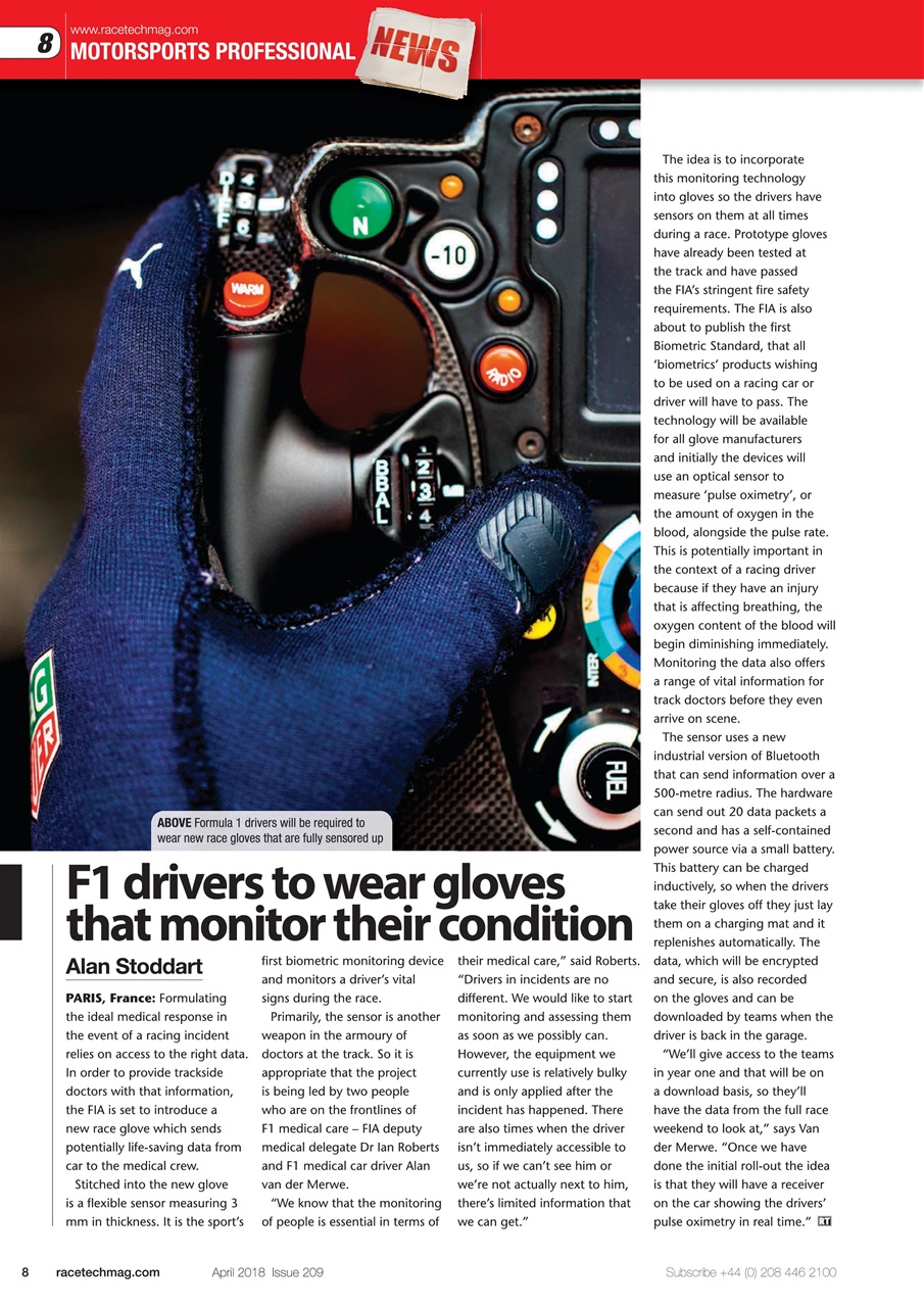 Race Tech Preview Pages