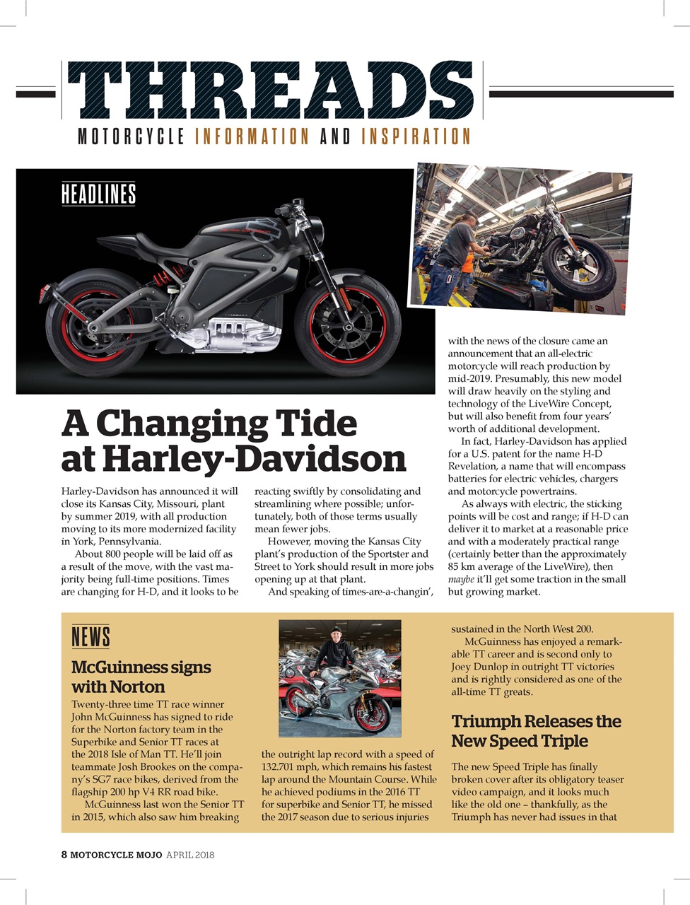 Motorcycle Mojo Preview Pages