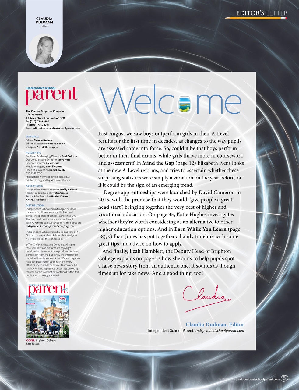 Independent School Parent Preview Pages