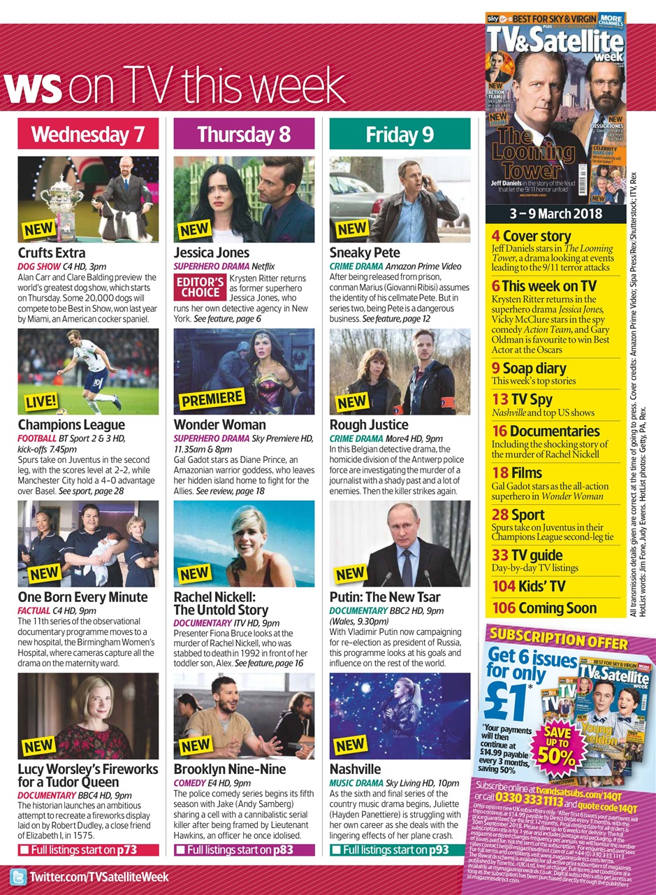TV & Satellite Week Preview Pages