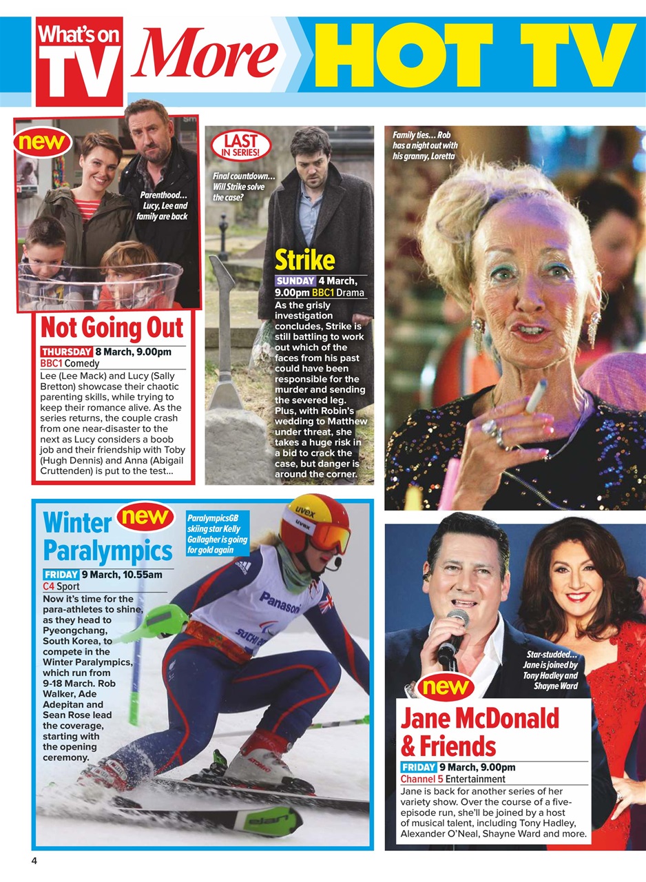 What's on TV Preview Pages