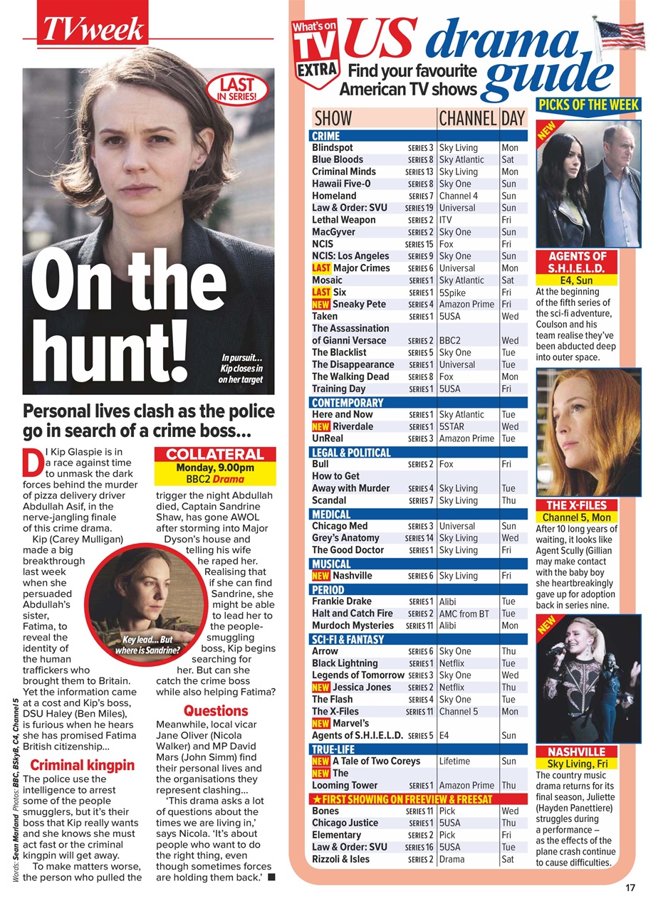 What's on TV Preview Pages