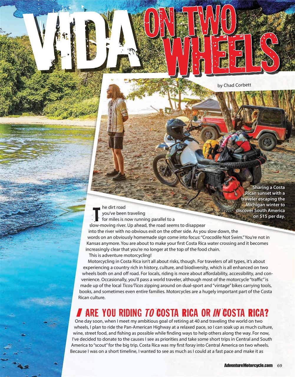 Adventure Motorcycle Preview Pages