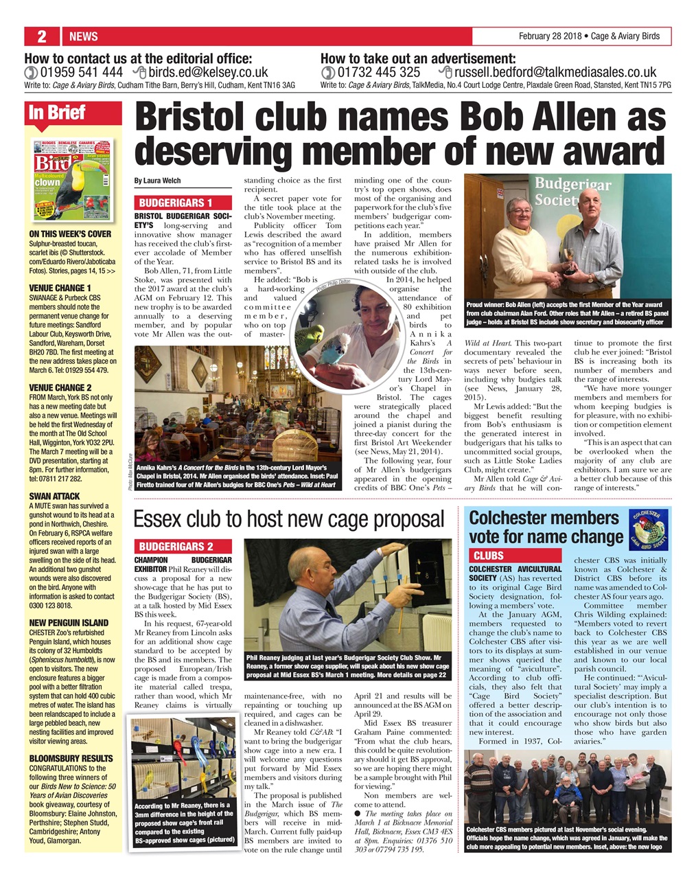 Cage & Aviary Birds Preview Pages