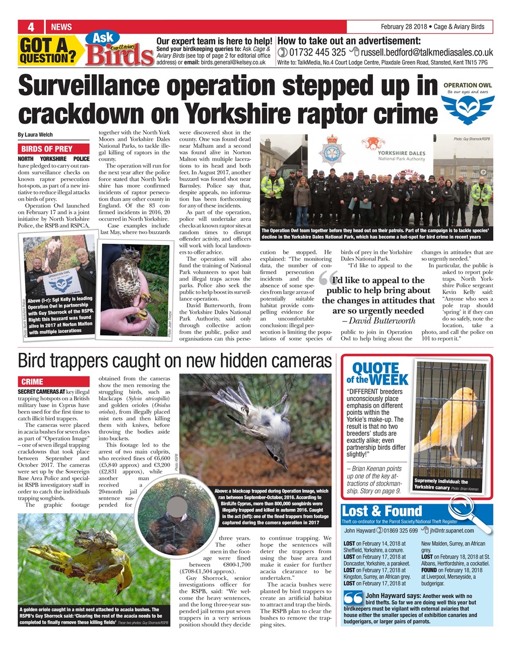 Cage & Aviary Birds Preview Pages