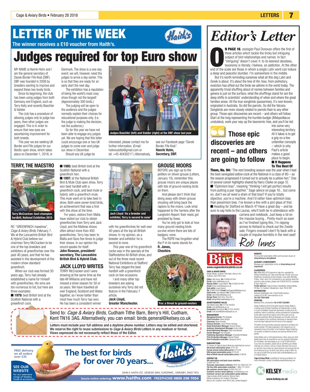 Cage & Aviary Birds Preview Pages